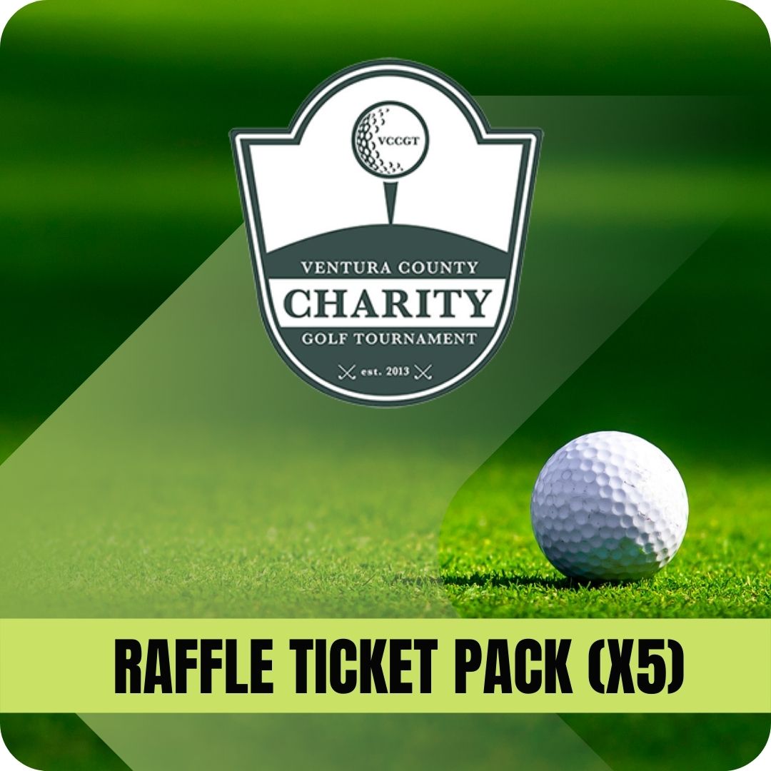 Raffle Ticket Pack x5 Ventura County Charity Golf Tournament Inc 